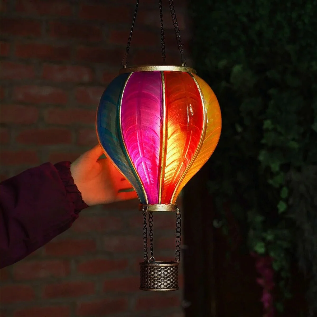 Solar Hanging Rainbow Balloon Lantern - Image 7