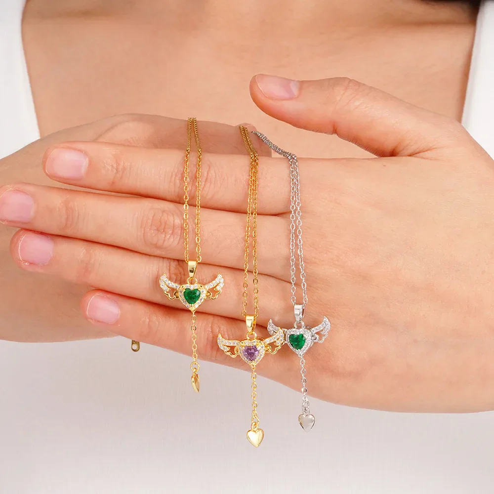Angel Heart Necklaces for Women - Image 2