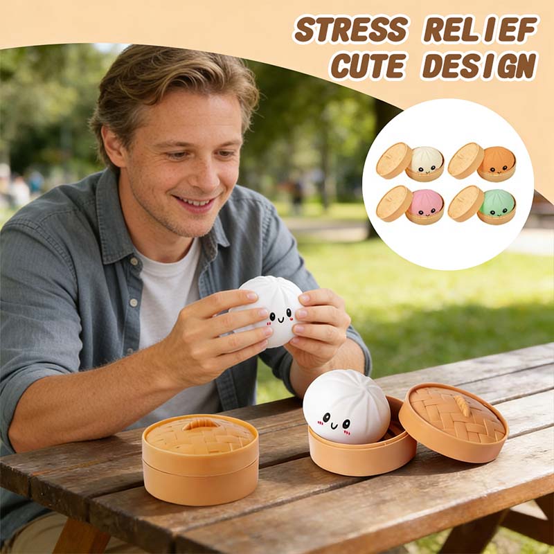 Ultra-Rare Rainbow Smiling Dumpling Squishy - Image 9