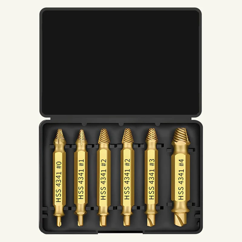 🛠️ Stripped Broken Screw Remover, 🔩6 Counts Set Easy Out Bolt Extractor - Image 10