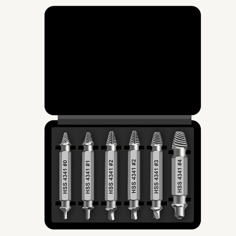 🛠️ Stripped Broken Screw Remover, 🔩6 Counts Set Easy Out Bolt Extractor - Image 9