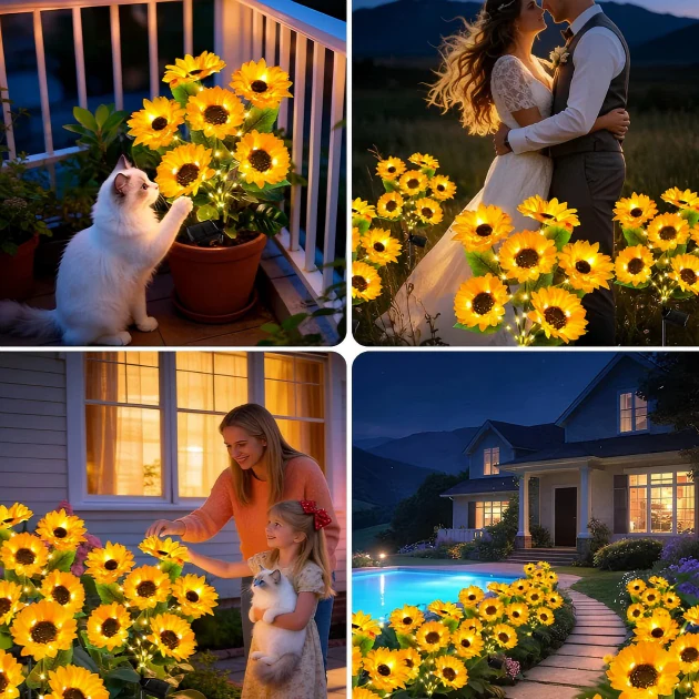 🌻Sunflower Solar Powered Lights for Garden - Image 12