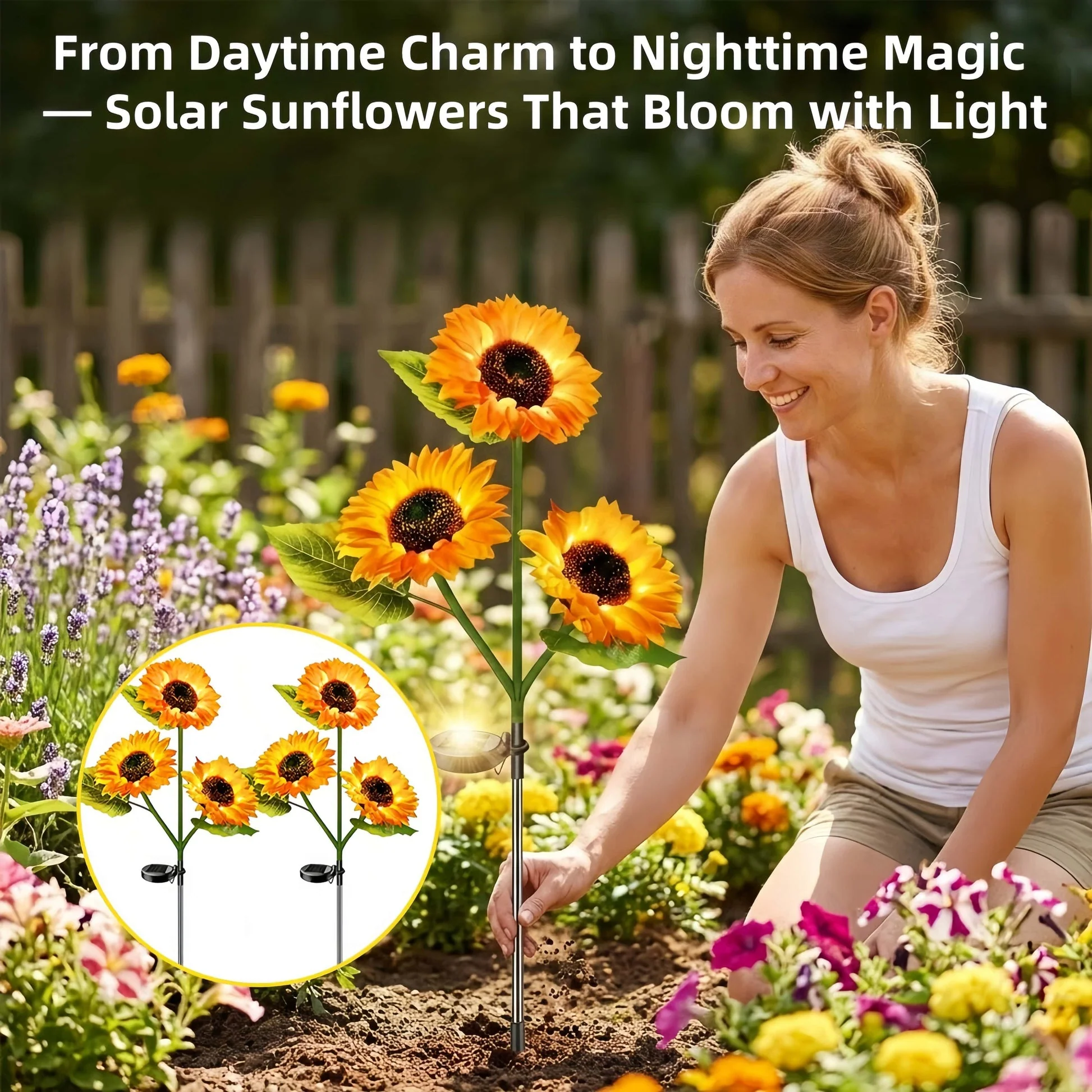 🌻Sunflower Solar Powered Lights for Garden - Image 2