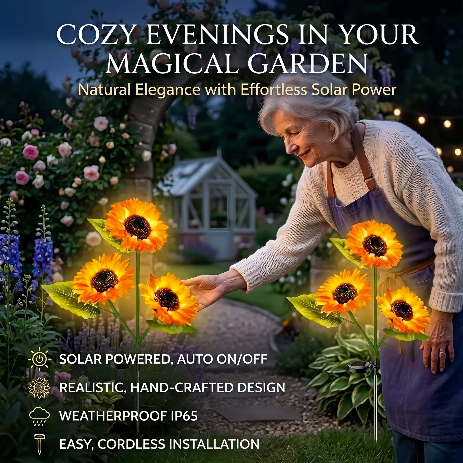🌻Sunflower Solar Powered Lights for Garden - Image 3