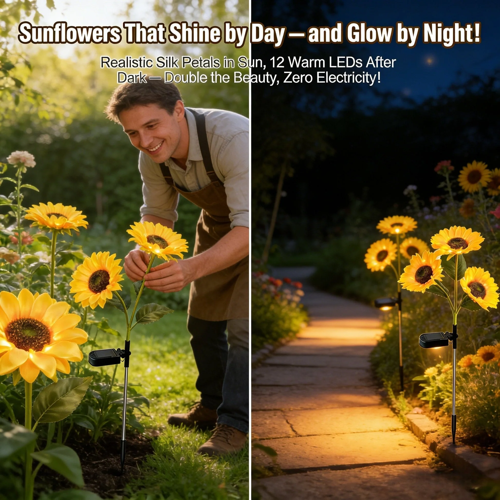 🌻Sunflower Solar Powered Lights for Garden - Image 8