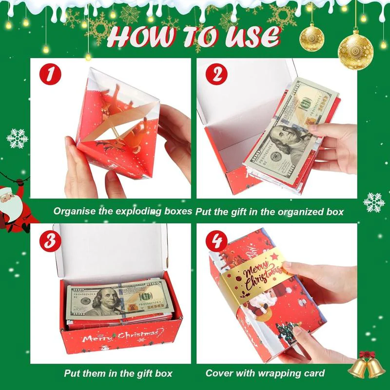 Surprise Gift Box Explosion Unique Folding Bouncing Red Envelope Cash Box - Image 4
