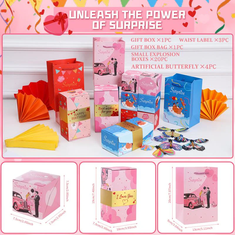 Surprise Pop-Up Gift Box with Flying Toys - Image 7