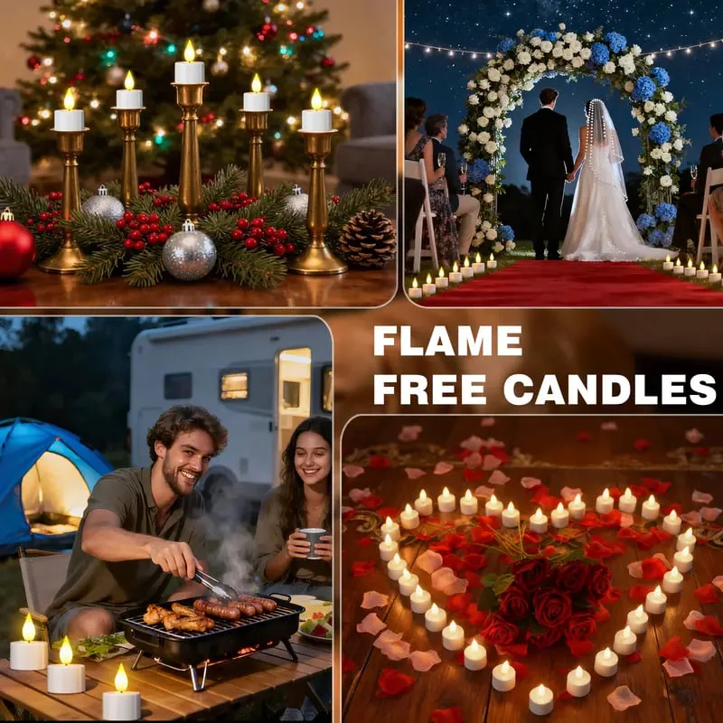 🔥 The Last Tea Lights You’ll Ever Need (6 Pack)— Rechargeable, Realistic & Remote-Controlled! - Image 2