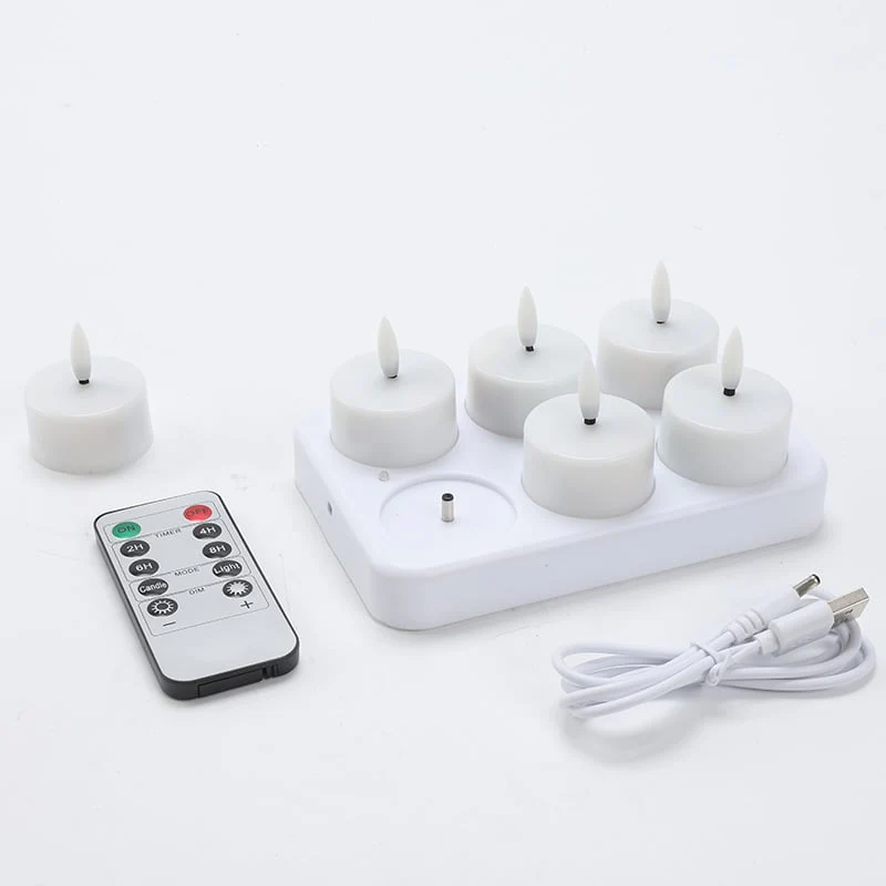 🔥 The Last Tea Lights You’ll Ever Need (6 Pack)— Rechargeable, Realistic & Remote-Controlled! - Image 7