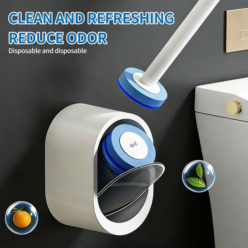 Toilet Scrubber Kit with Self-Cleaning Disposable Pads - Image 2