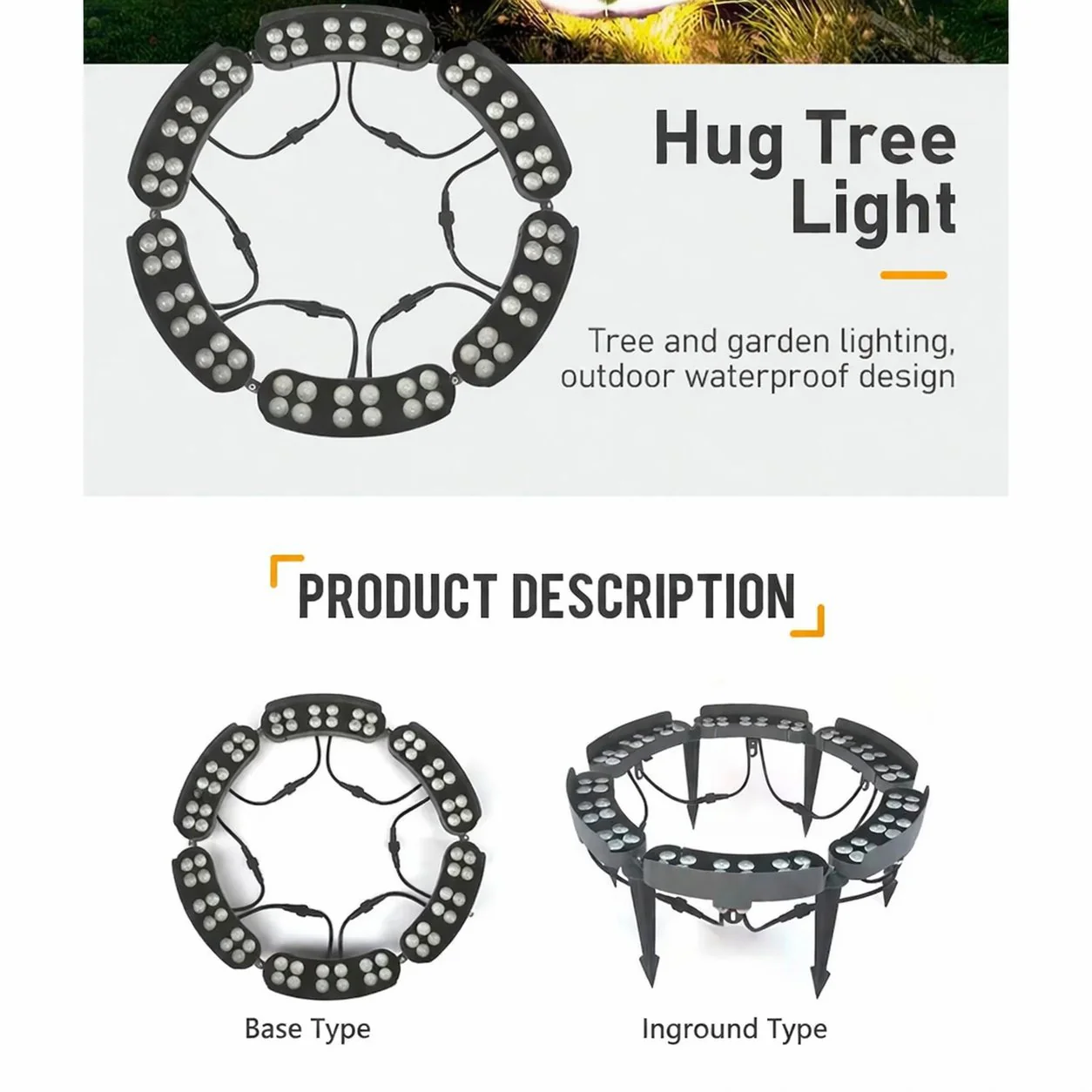 🌳 LED Ring Tree Light | Outdoor Waterproof Landscape Spotlight - Image 9