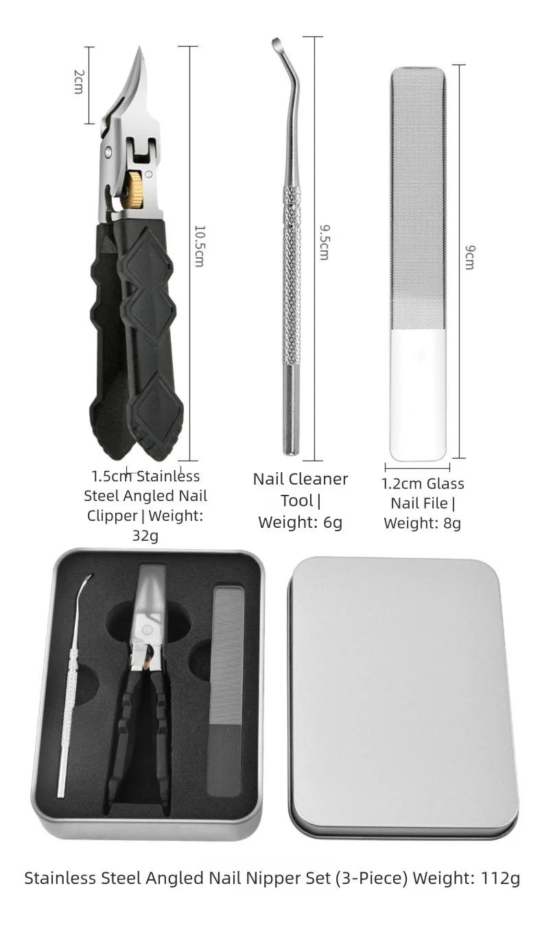 Ultra-Sharp Nail Clipper Set with Anti-Slip Grip - Image 7