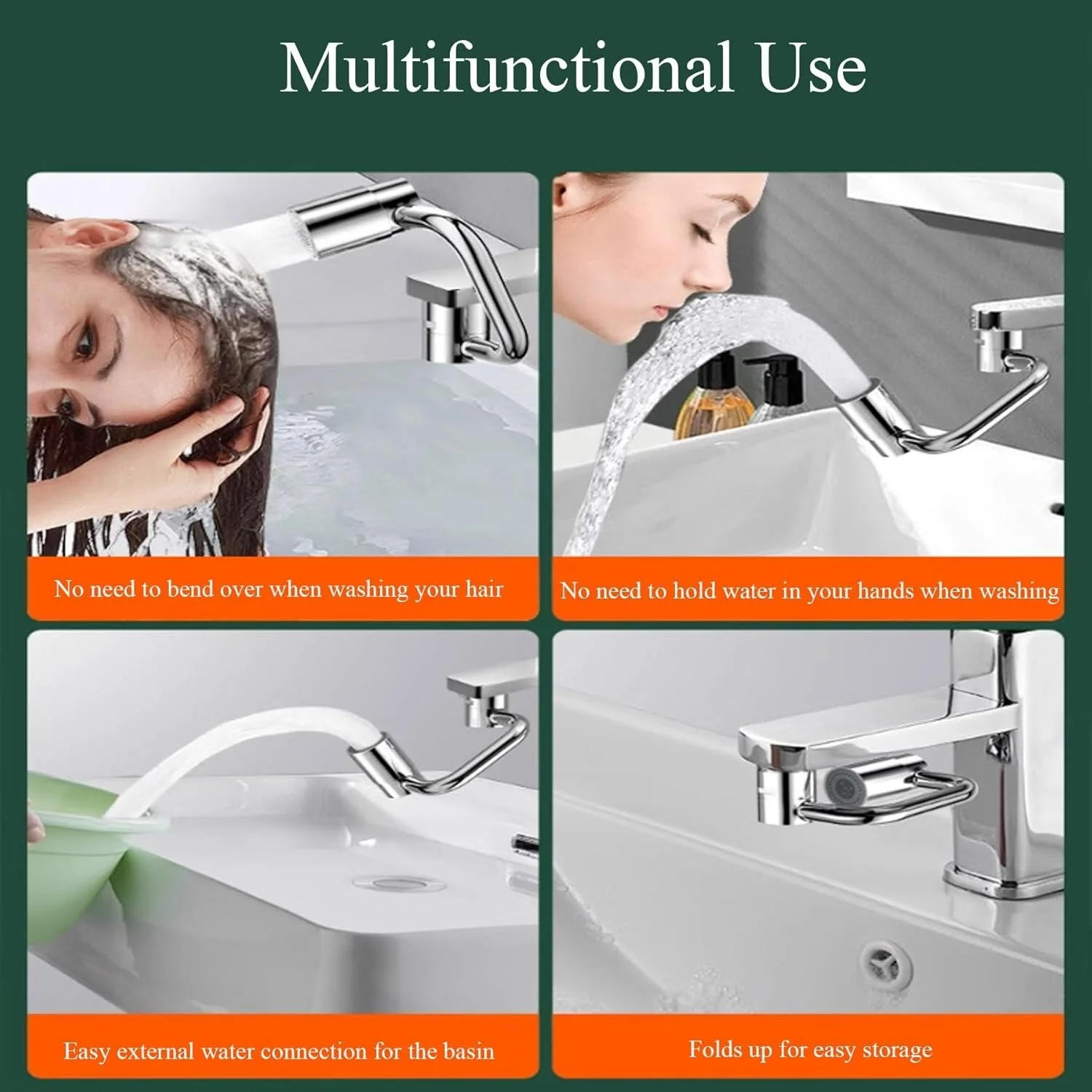 Upgrade Your Sink Experience with the 360° Rotating U Shaped Faucet Extender 🚰 - Image 6