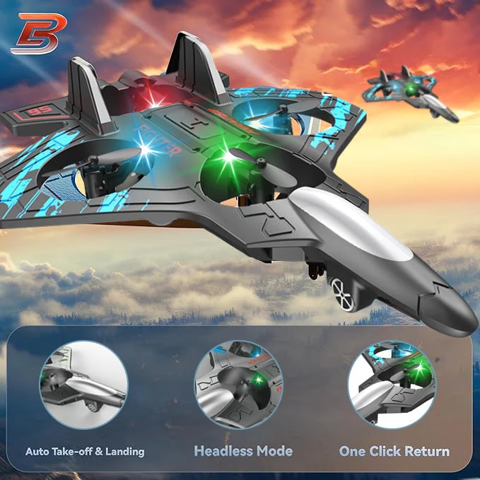 Upgraded Fighter Drone: 360° Flips & Turbo Power ✈️