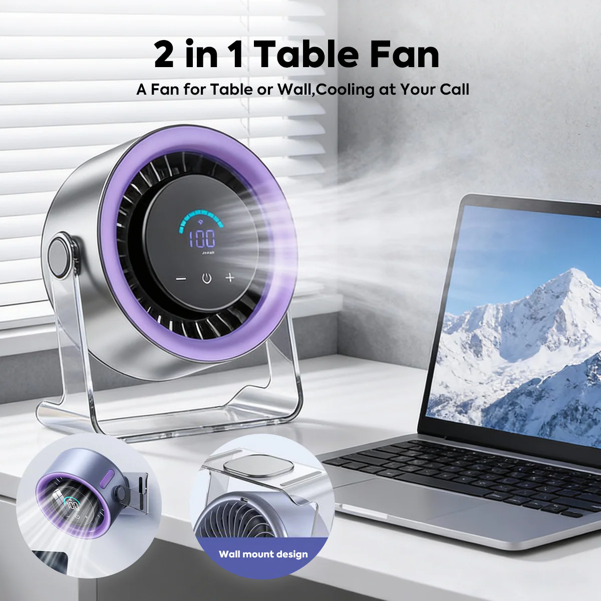 USB Desk Fan - Image 3