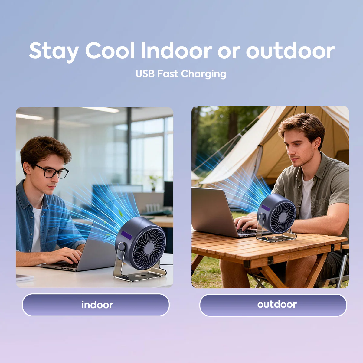 USB Desk Fan - Image 6