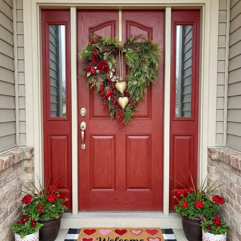 ❤️ Valentine’s Day Farmhouse Valentine Heart Wreath - Image 2