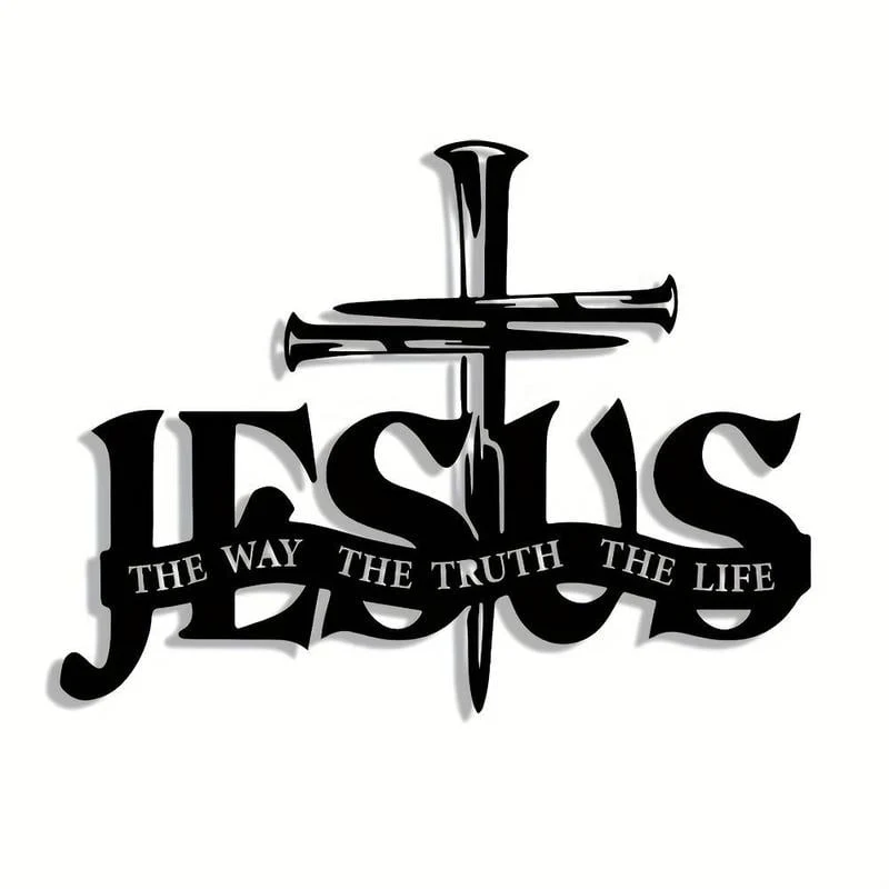 ✝️ Vintage Metal Cross Wall Art 🏡✨ Includes Nails - Image 4
