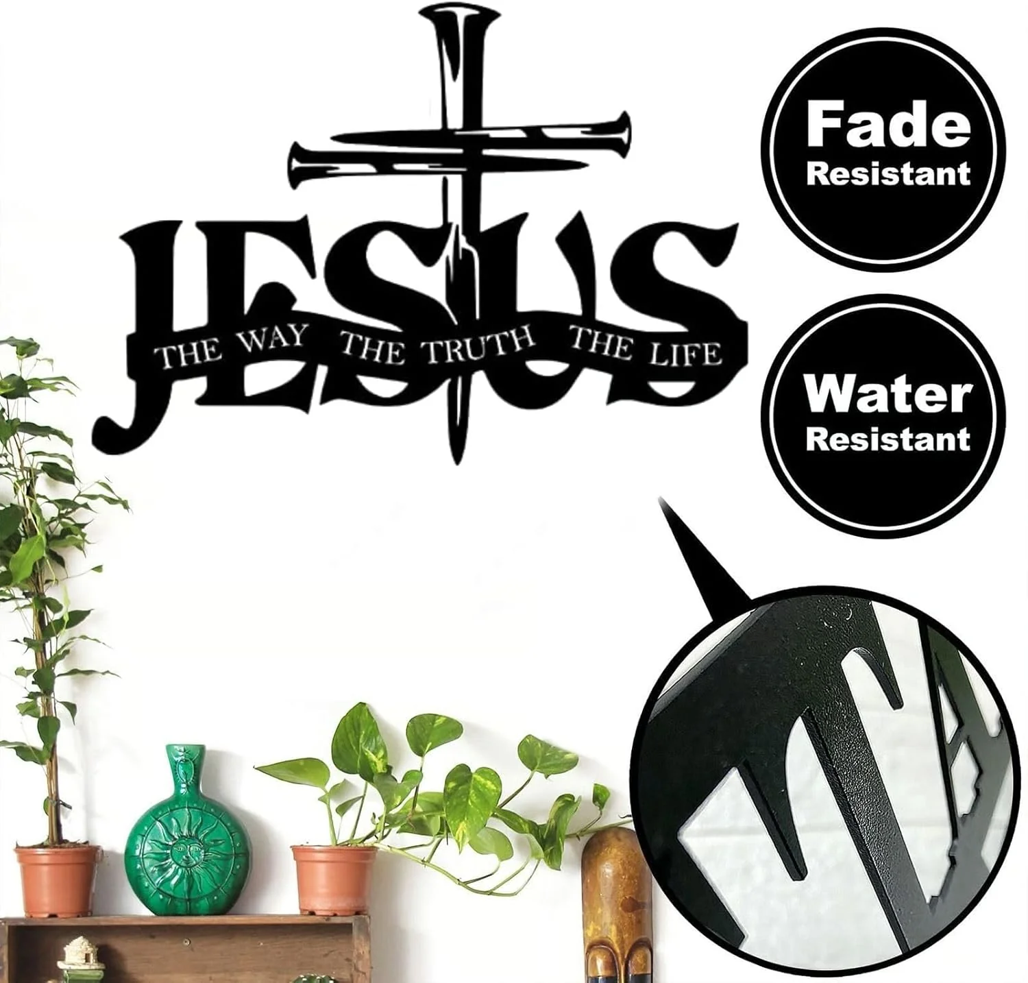 ✝️ Vintage Metal Cross Wall Art 🏡✨ Includes Nails - Image 6