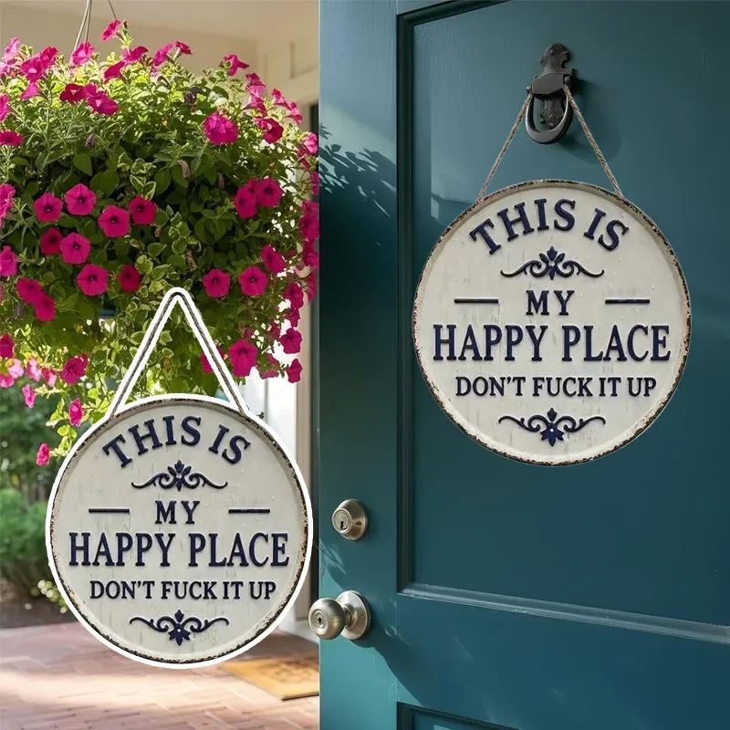 “This Is My Happy Place” Door Sign - Image 3