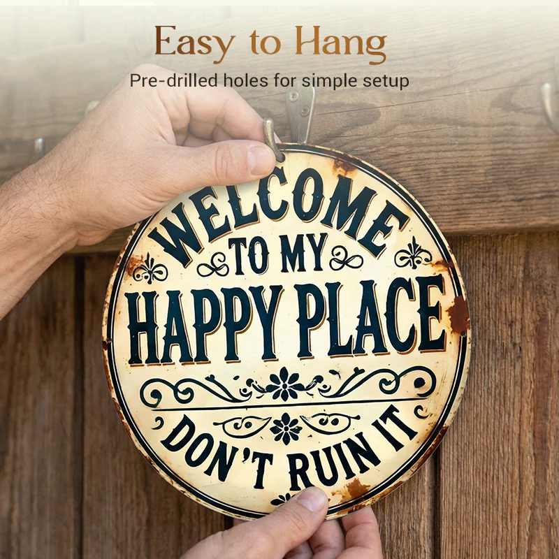 “This Is My Happy Place” Door Sign - Image 4