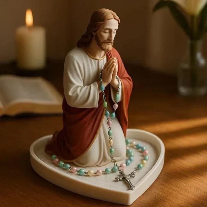 Virgin Mary Rosary Holder - With Necklace - Image 2