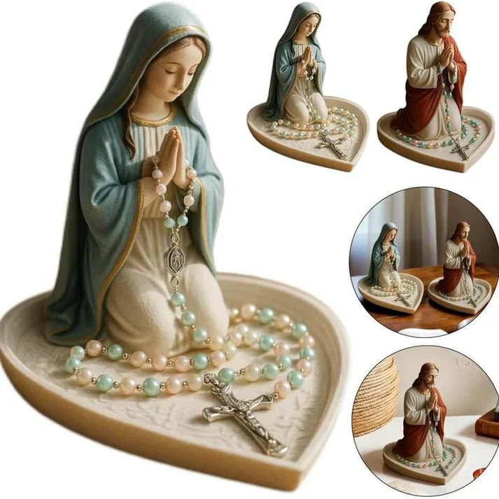 Virgin Mary Rosary Holder - With Necklace - Image 4