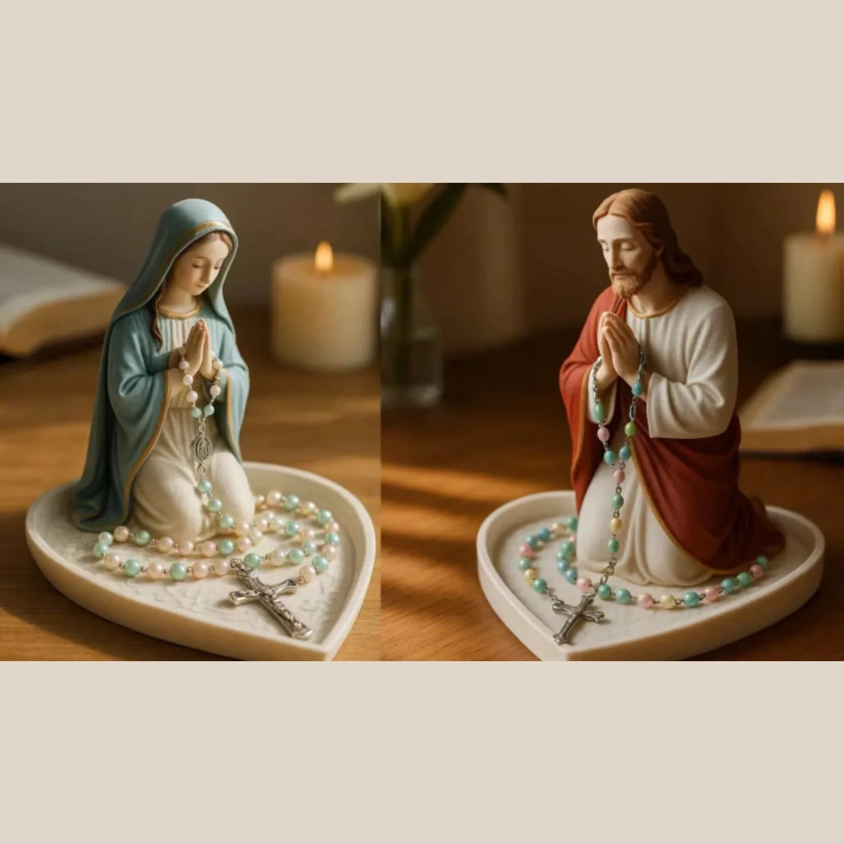 Virgin Mary Rosary Holder - With Necklace - Image 6