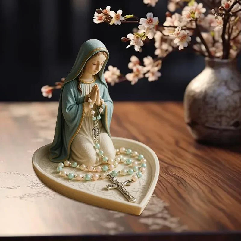 Virgin Mary Rosary Holder - With Necklace - Image 8