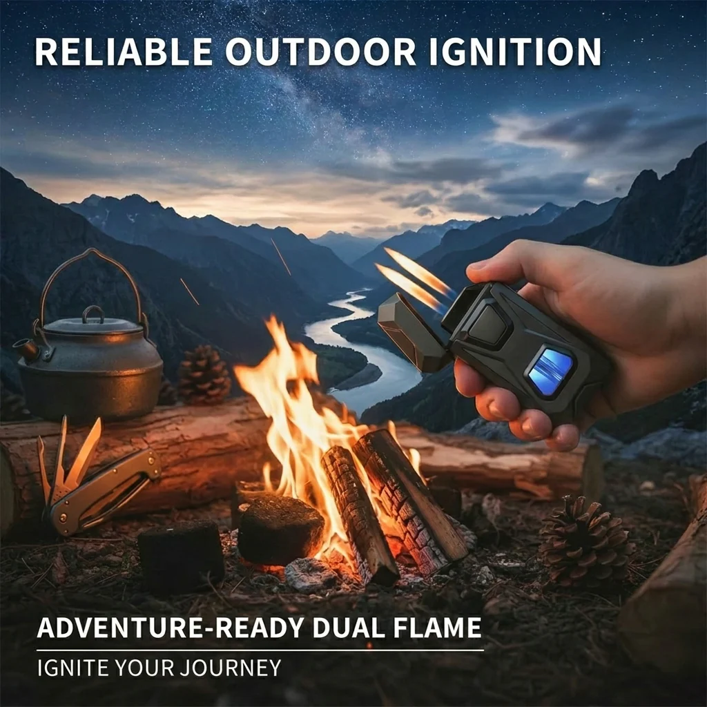 Voice-Activated Dual Torch Lighter (Butane Not Included) - Image 3