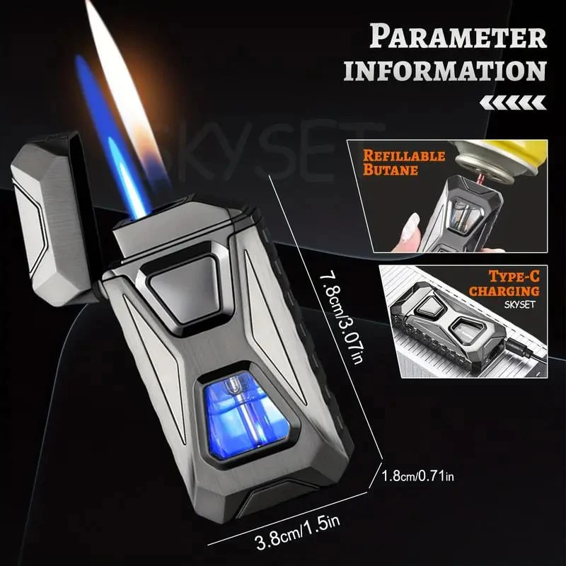 Voice-Activated Dual Torch Lighter (Butane Not Included) - Image 6