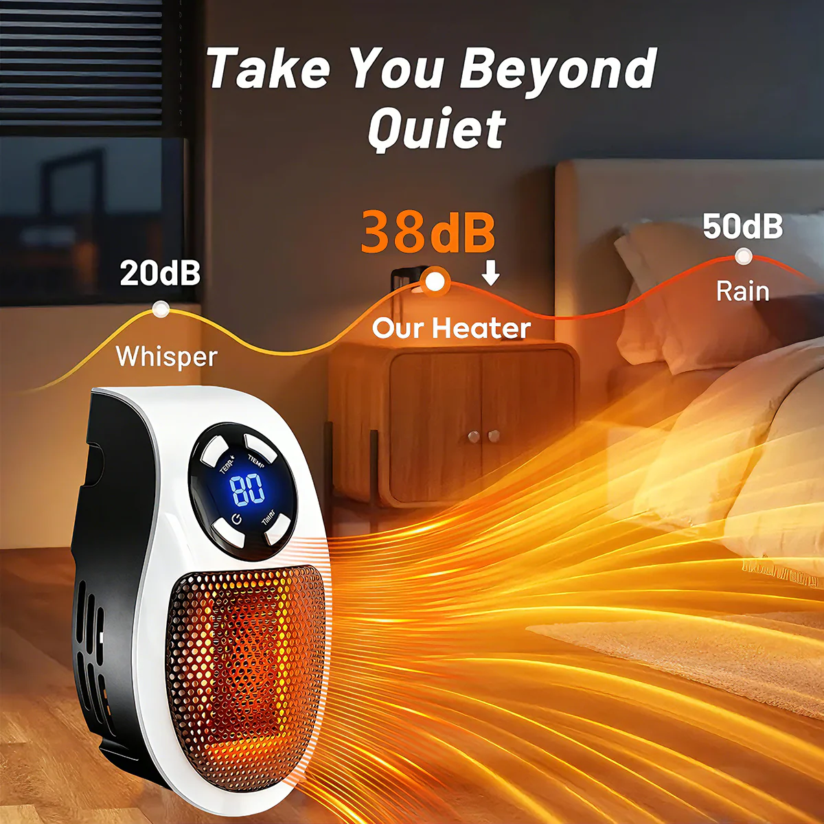 🔥Wall Outlet Space Heater with LED Display - Image 2