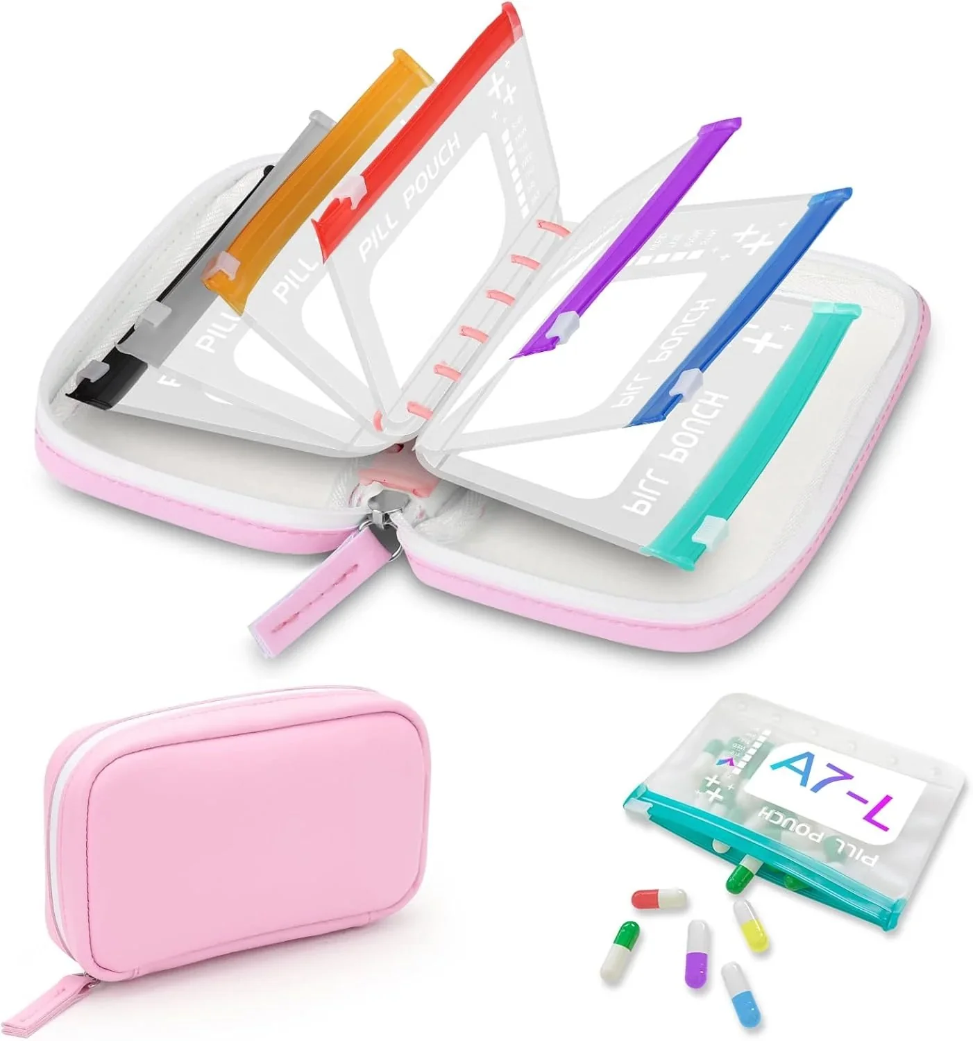 Waterproof Pill Pouch Set- 7Pcs Bags Inside - Image 9