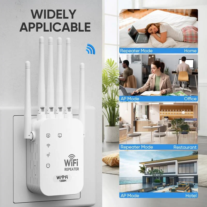 🔥📶WiFi Extender 6-Antenna Strong Signal🚀⚡ - Image 3