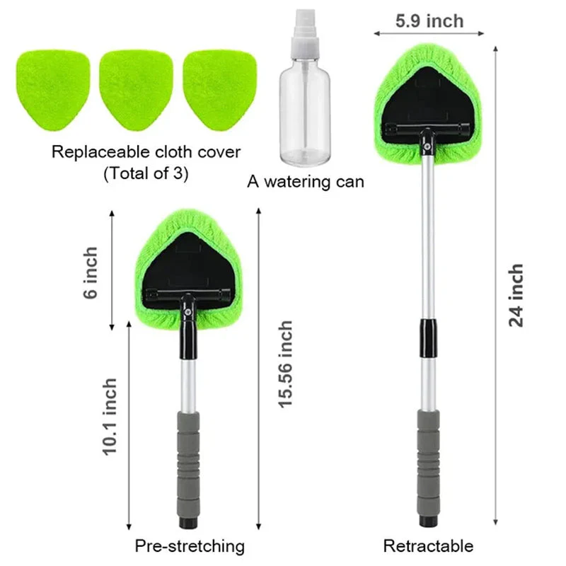 Windshield Cleaning Tool Set with Extendable Handle - Image 3