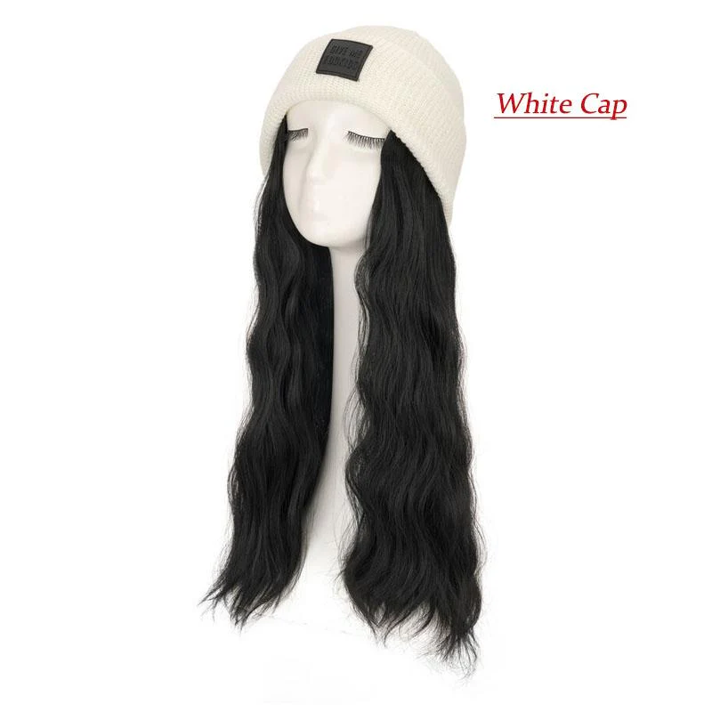 Women's Knitted Cap Wigs - Image 10