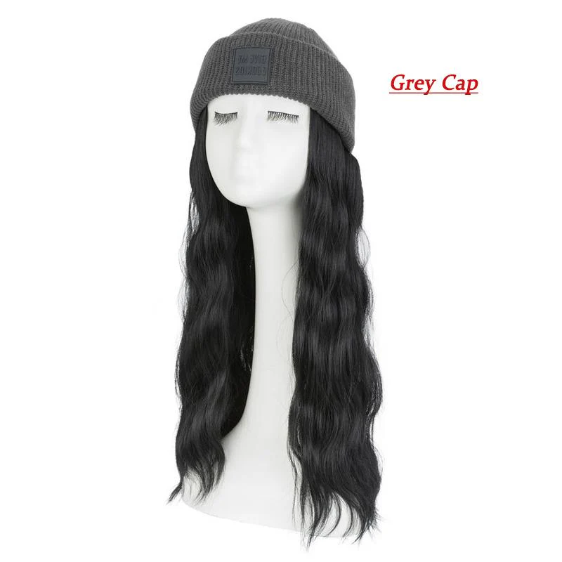 Women's Knitted Cap Wigs - Image 9