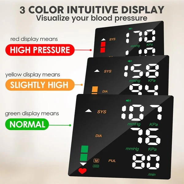 Wrist Blood Pressure Monitor – LED Display, Adjustable, Health Tracking - Image 3