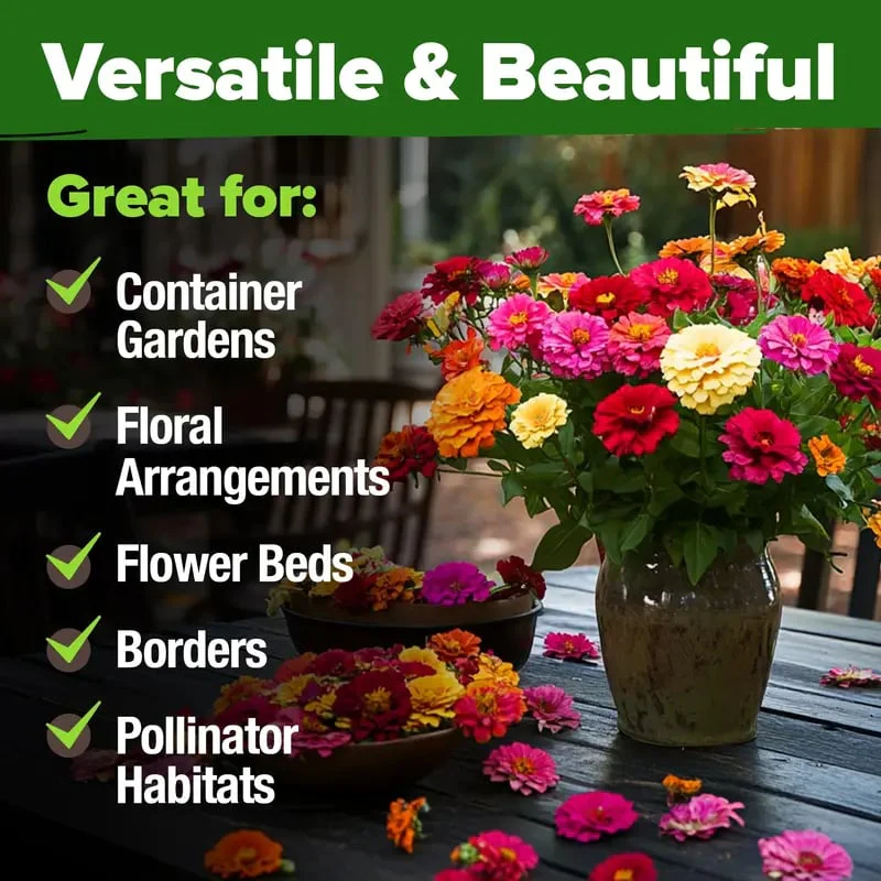 🔥Zinnia Seeds - Pure Seeds - No Filler - Heirloom Flower Seeds - Image 7